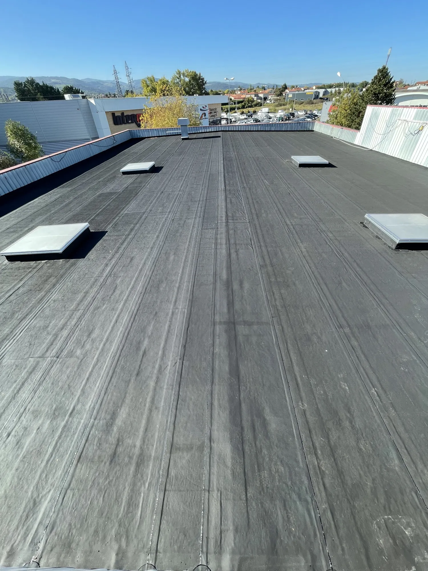 Toit plat étanchéité noire